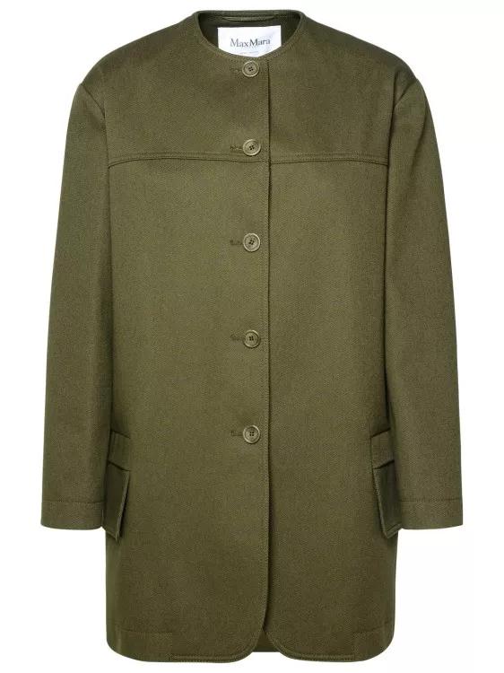 Max Mara - Green Cotton Jacket - Größe 42 - green