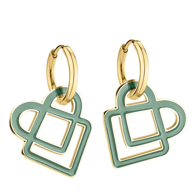 Liebeskind Berlin Ohrstecker Edelstahl Ohrringe flieder