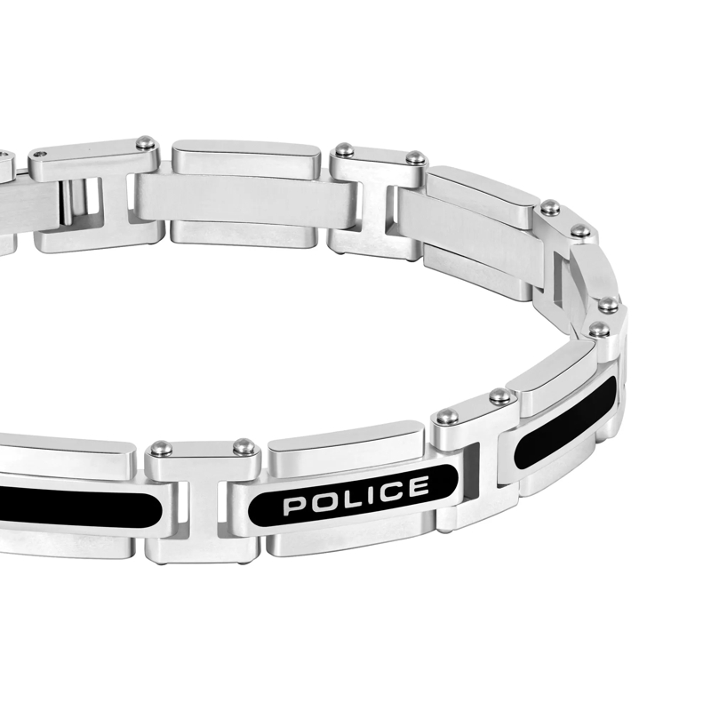 Police Armband Armband Latch Strike- Herrenarmband- Farbe: gra silber(Image 3)