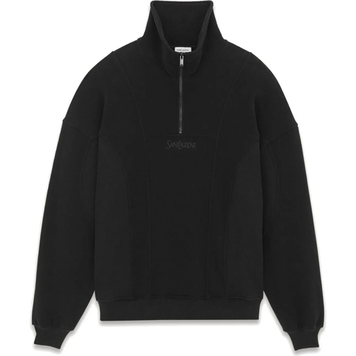 Saint Laurent  Saint Laurent Cotton Fleece Sweatshirt schwarz