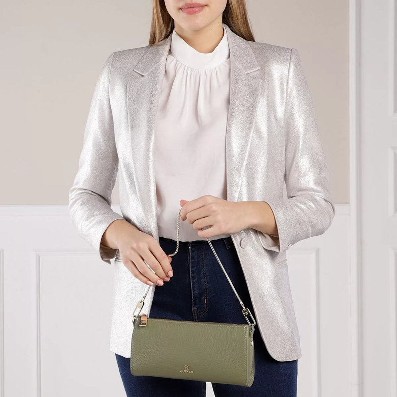 AIGNER Pochette Ivy Handle Bag Moss Green(Image 3)