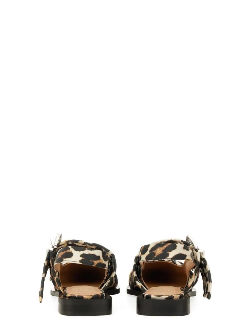 Thumbnail - Leopard Print Slingback Flats - Gr. 37 (EU) - in Braun
