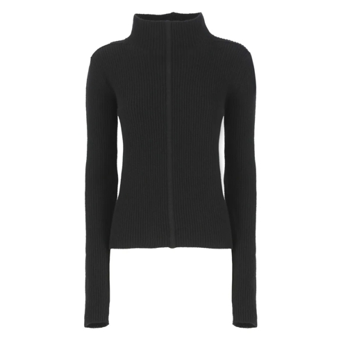 Rick Owens Rollkragenpullover Black Cashmere And Wool Sweater Black