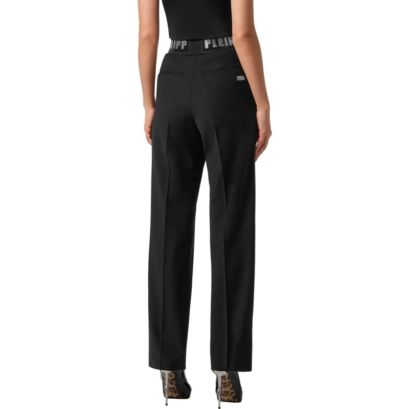 Philipp Plein Hose Straight Fit Hose Verziert schwarz(Image 2)