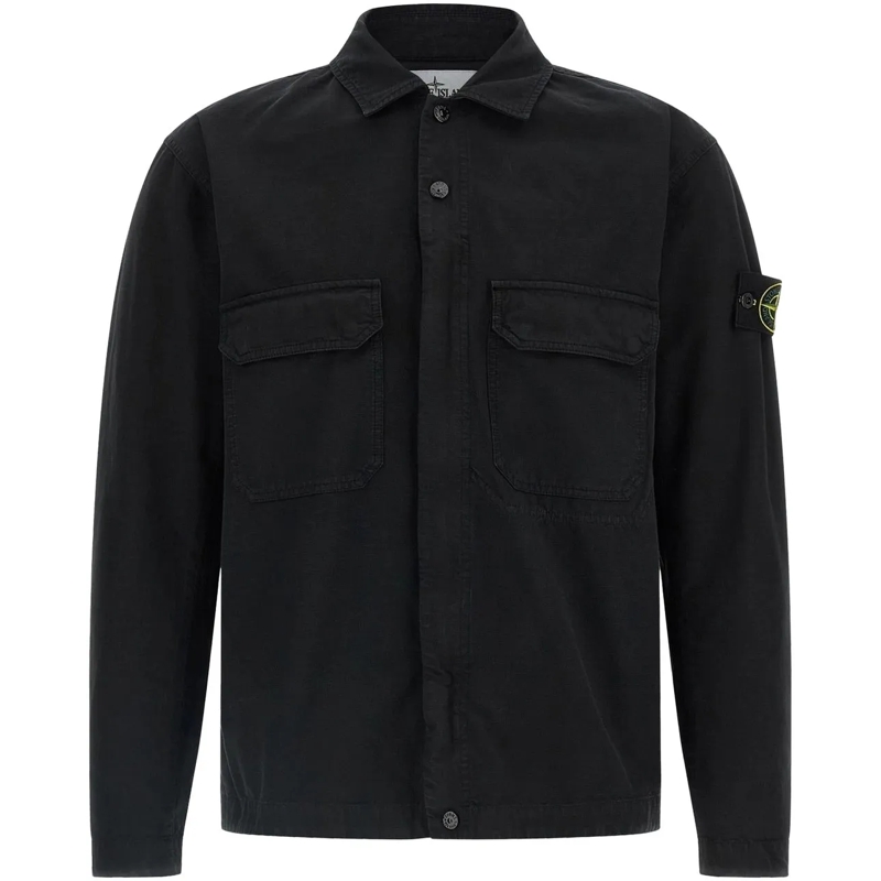 Stone Island Haut décontracté Heren Shirts schwarz