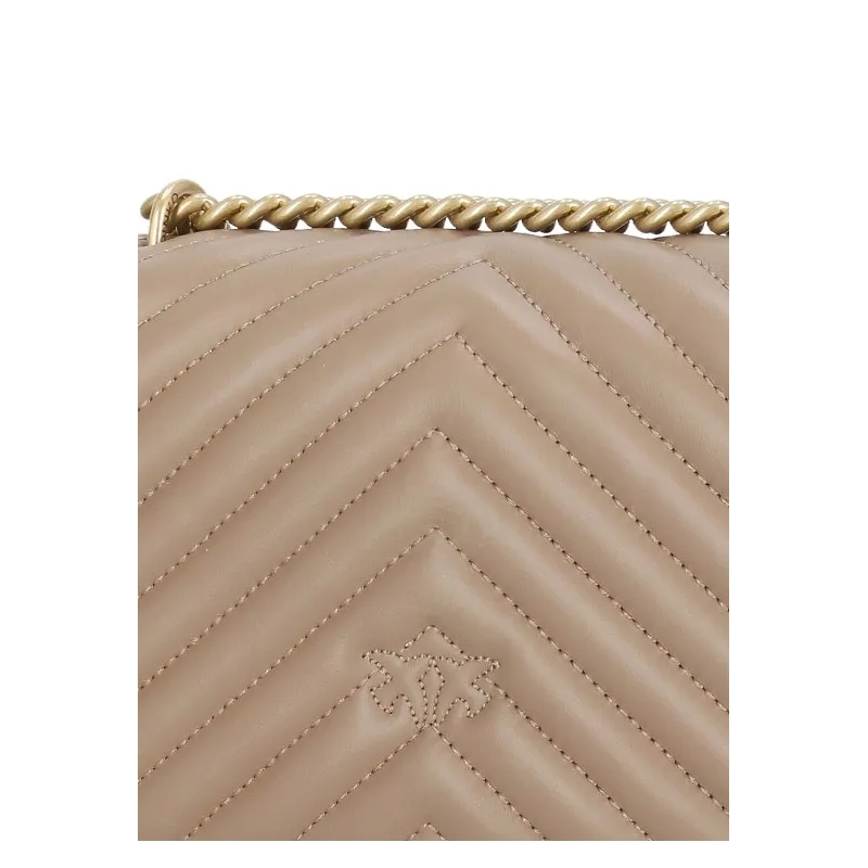 Pinko Minitasche Love One Mini Dc Biscotto Zenzero-Antique Gold(Image 7)