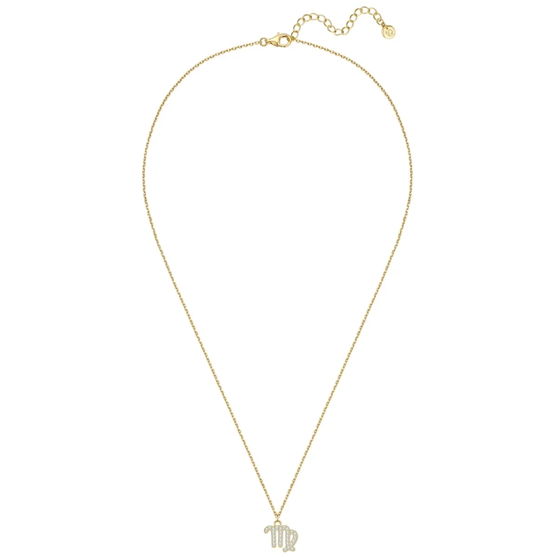 Glanzstücke München Mittellange Halskette Sterling Silber Halskette Zirkonia Sternzeichen Ju gold(Image 3)