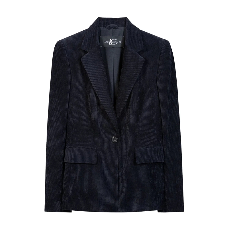 Luisa Cerano Blazer Blazer aus Cord dunkelblau