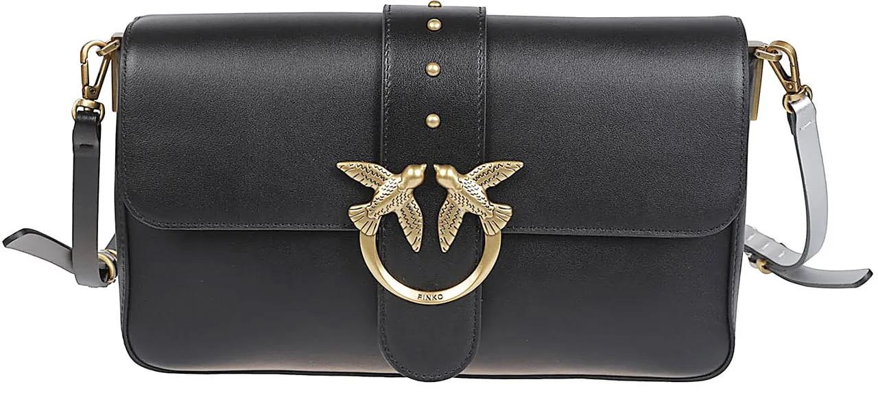 Pinko Crossbody Bags - Love One Classic Slouchy Mb Charms Bag Black - Gr. unisize - in Schwarz - für Damen