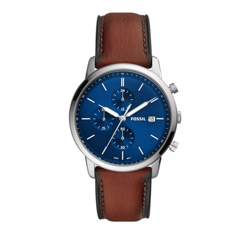 Fossil Minimalist Chronograph Stainless Steel Watch Brown Chronograph