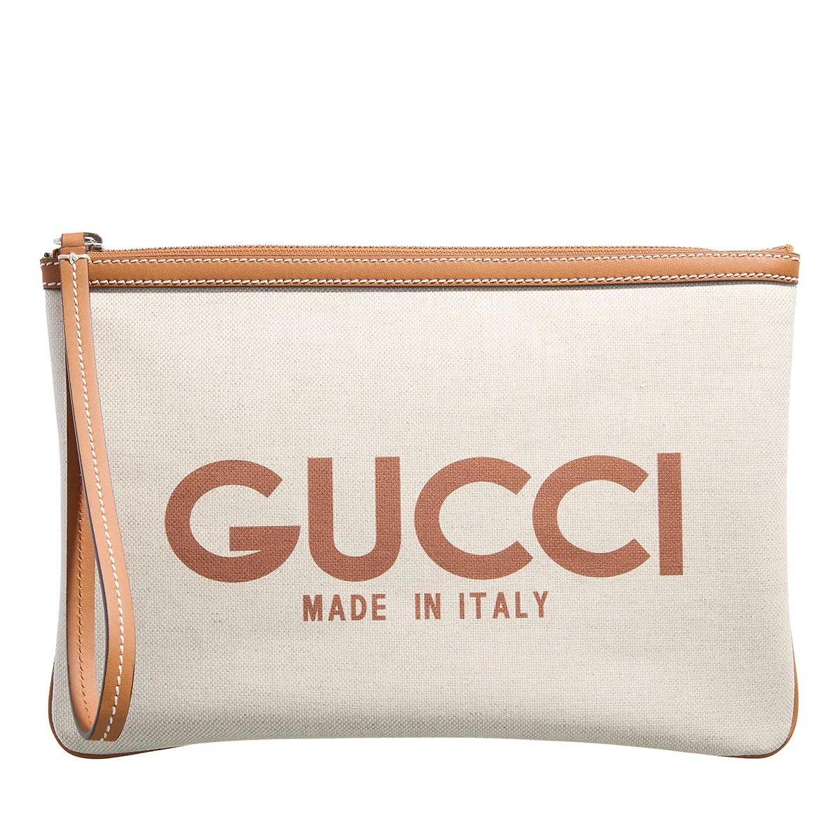 Gucci Clutches - Small Clutch With Gucci Print - Gr. unisize - in Beige - für Damen