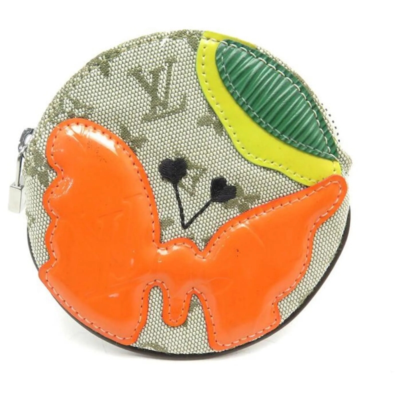 Louis Vuitton Geldbörse RUNDE GELDBÃ–RSE LOUIS VUITTON PAPILLON IDYLLE MON grün