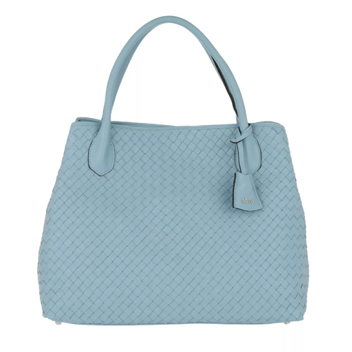 Abro Piuma Leather Shoulder Bag Light Blue Fourre-tout
