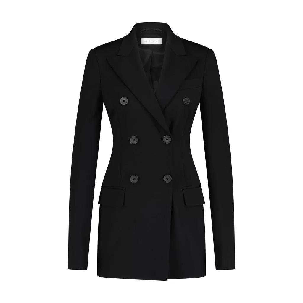 Sportmax - Langer Blazer Frizzo - Größe L - schwarz