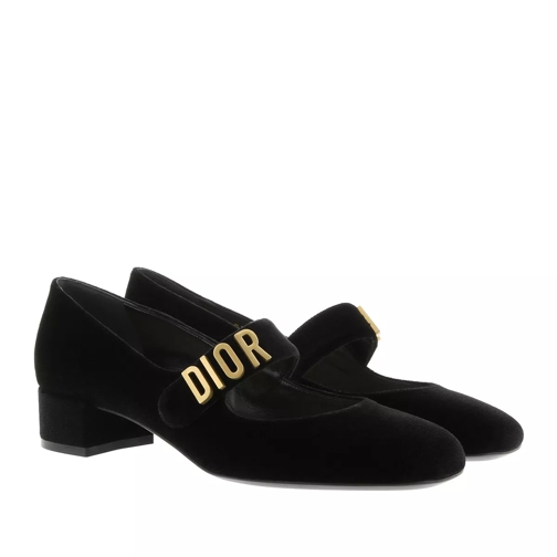 Christian Dior Baby Dior Mary-Jane Pumps 30 Leather Black Pump