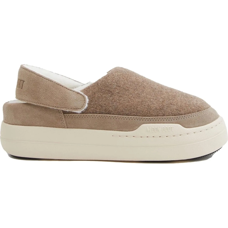 Moonboot Mules Mb Park Felt Clogs beige