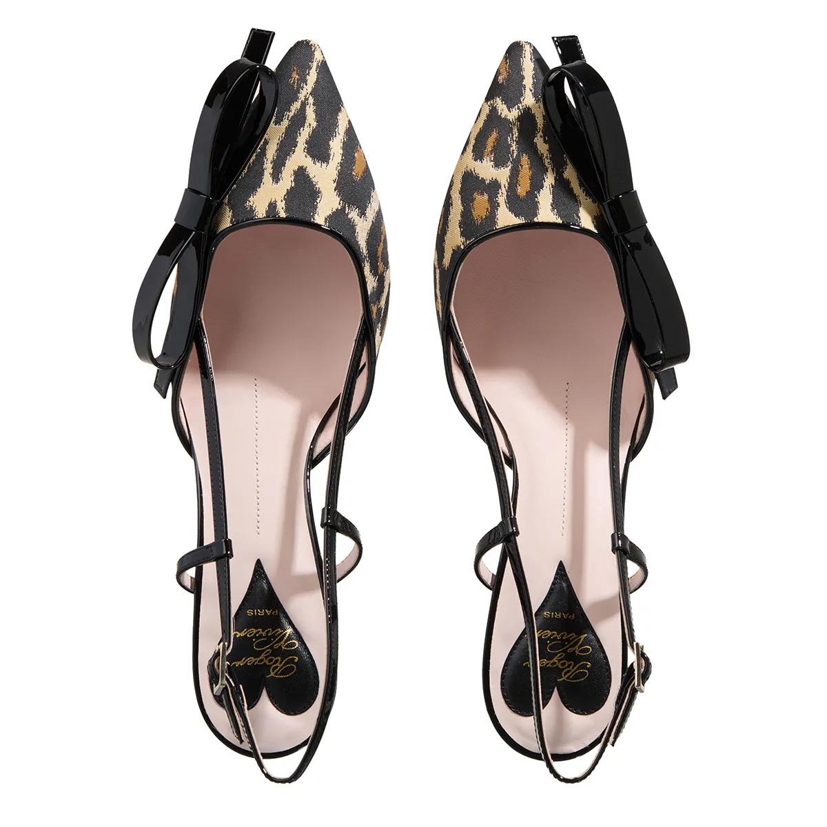 Thumbnail - Roger Vivier Hohe Schuhe - Virgule Piping Sling Shoes - Gr. 38 (EU) - in Leopardfarben - für Damen