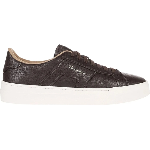 Santoni Low-Top Sneaker Dbs Sf6 Double Buckle Sneakers Brown schwarz