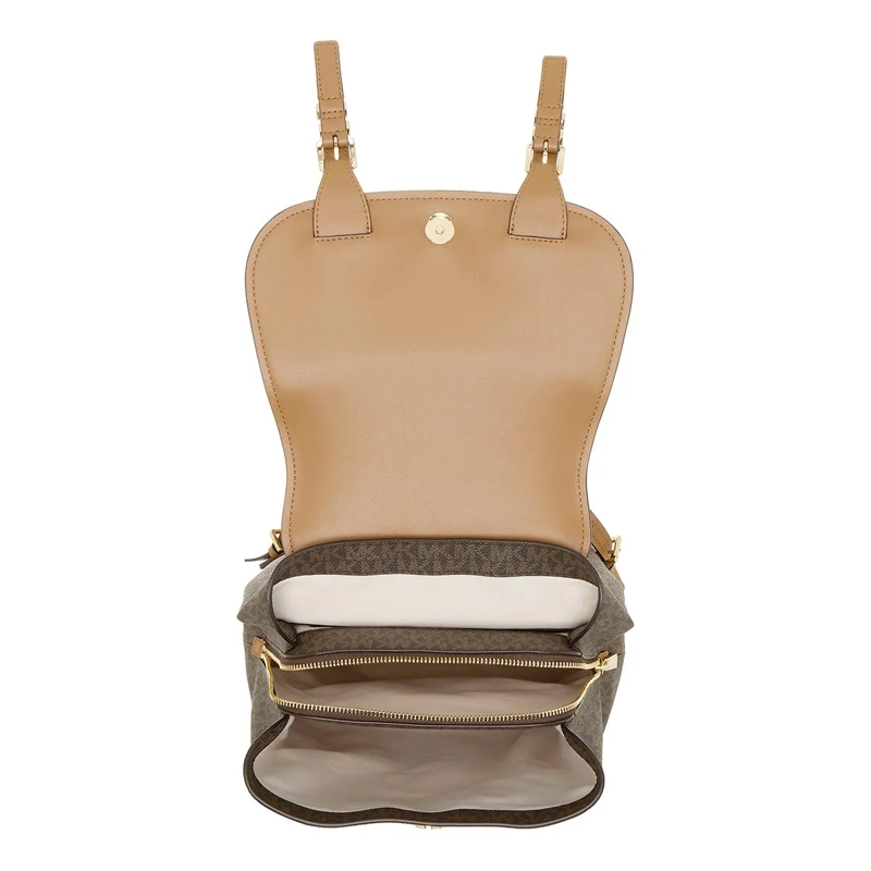 MICHAEL Michael Kors Rucksack Md Flap Backpack Brn/acorn(Image 5)