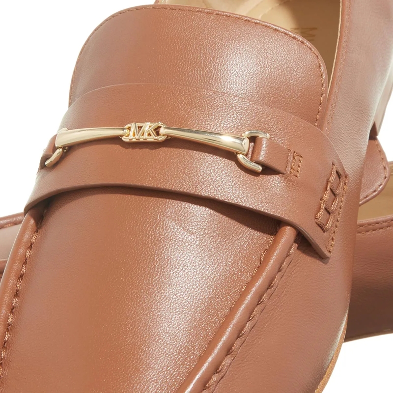 MICHAEL Michael Kors Mocassin Lena Loafer Luggage(Image 4)