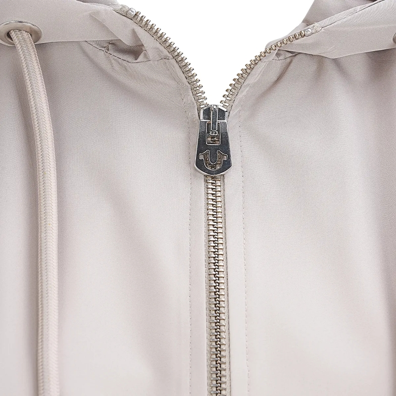 True Religion Übergangsjacke - Lange Ärmel- Oversize-Schnitt- Balloon-Ärmel- beige(Image 5)
