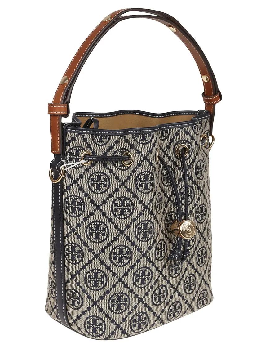TORY BURCH Bucket bags T Monogram Bucket Bag in blauw