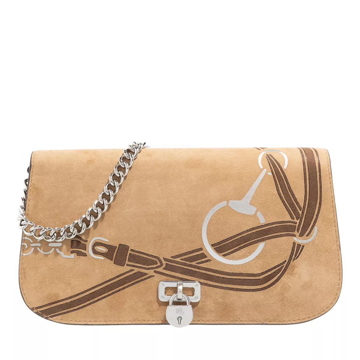 Lauren Ralph Lauren Tanner Shoulder Bag Medium Camel Axelremsväska