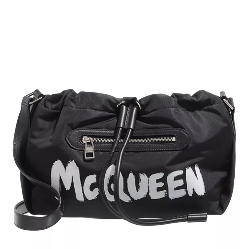 Alexander McQueen Small Ball Bundle Shoulder Bag Black White Crossbody Bag