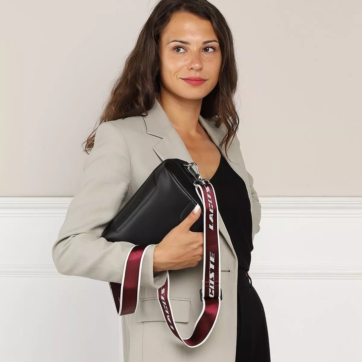 Lacoste Lacoste Original Noir Cranberry Blanc Crossbody Bag