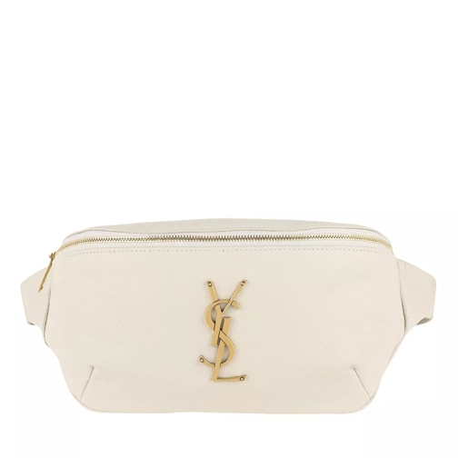 Saint Laurent YSL Belt Bag Vintage White Crossbody Bag