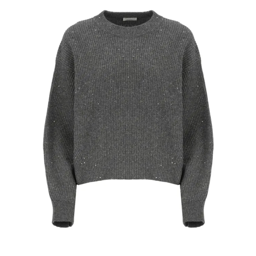 Brunello Cucinelli  Wool And Cashmere Sweater Grey