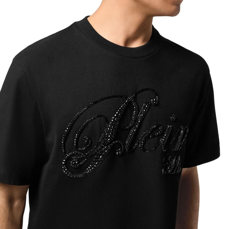 Philipp Plein T-Shirt T-Shirt Mit Schmucksteinen schwarz(Image 5)