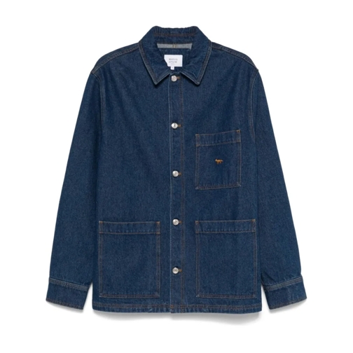 Maison Kitsune Vestes en duvet Indigo Cotton Denim Jacket Blue