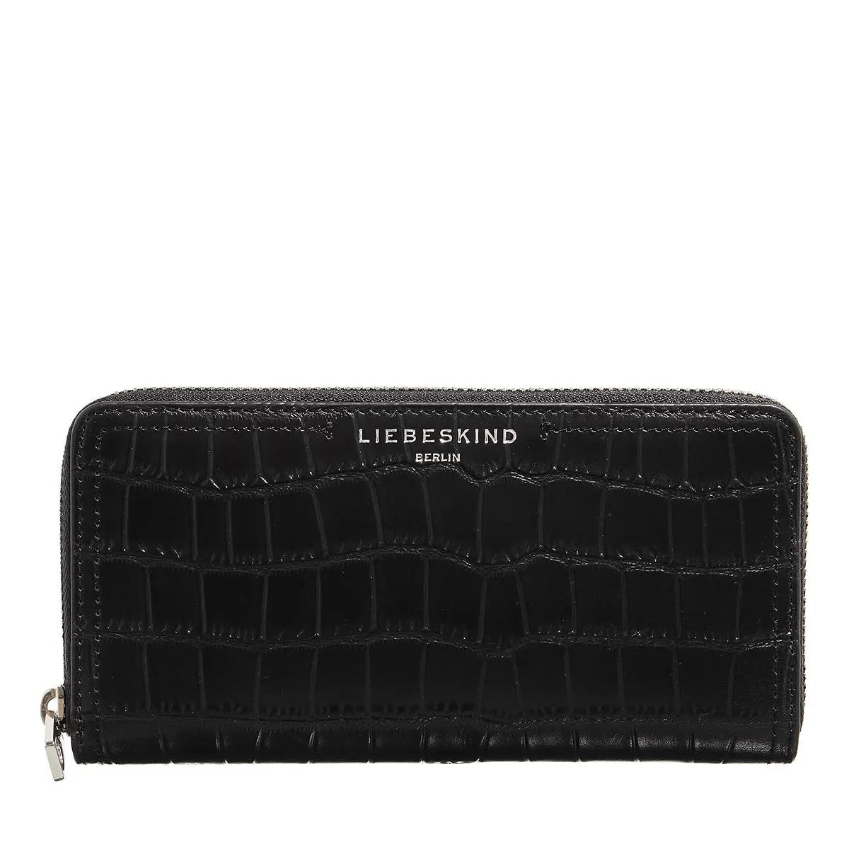 Liebeskind Berlin Portemonnaie - Chudy New Croco - Gr. unisize - in Schwarz - für Damen