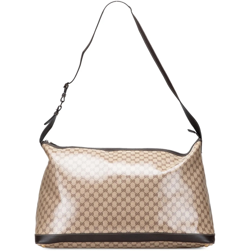 Gucci Weekender XL GG Crystal Travel Bag braun