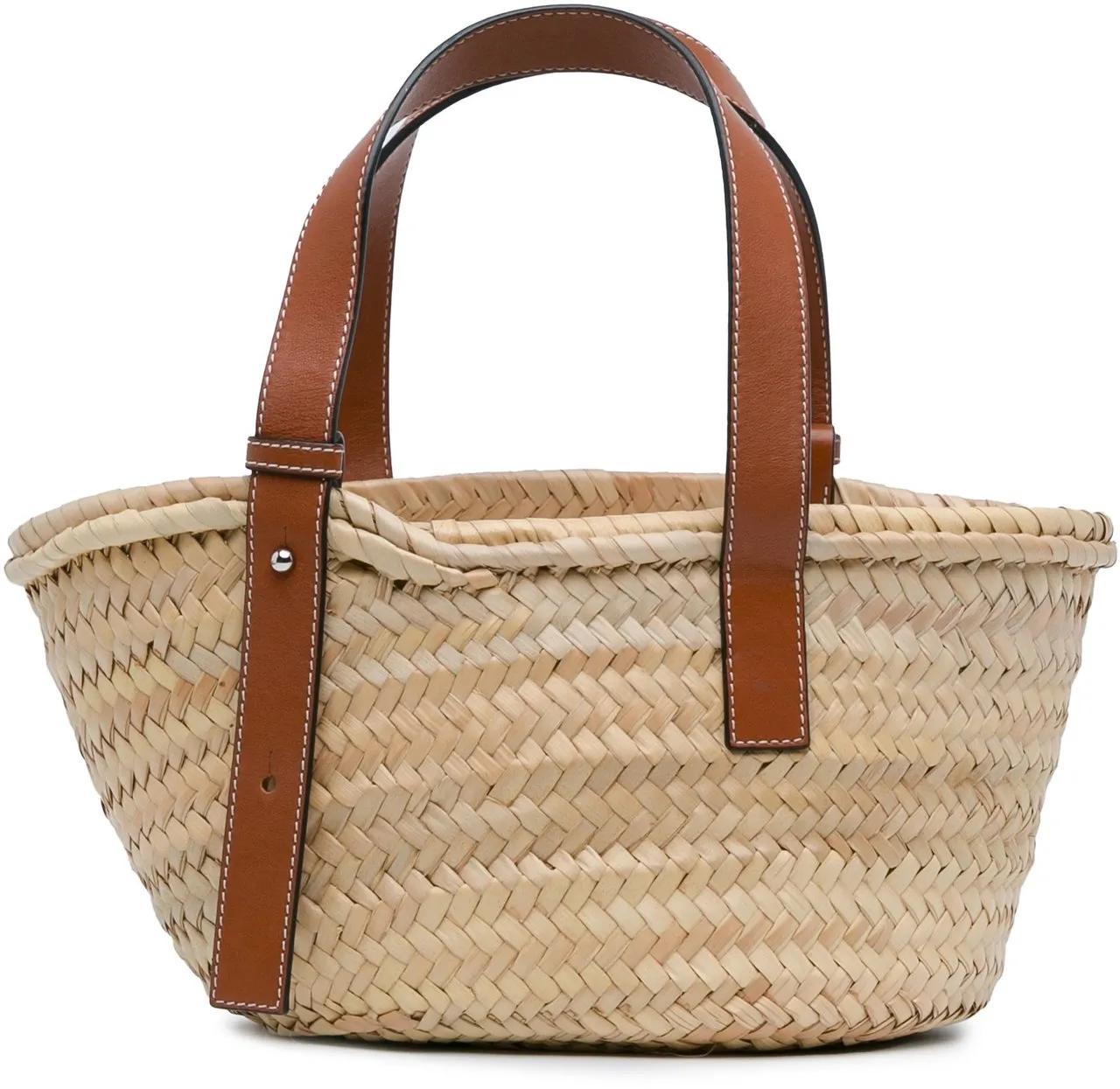 Loewe Crossbody bags 2010-2023 Small Raffia Basket Tote in bruin