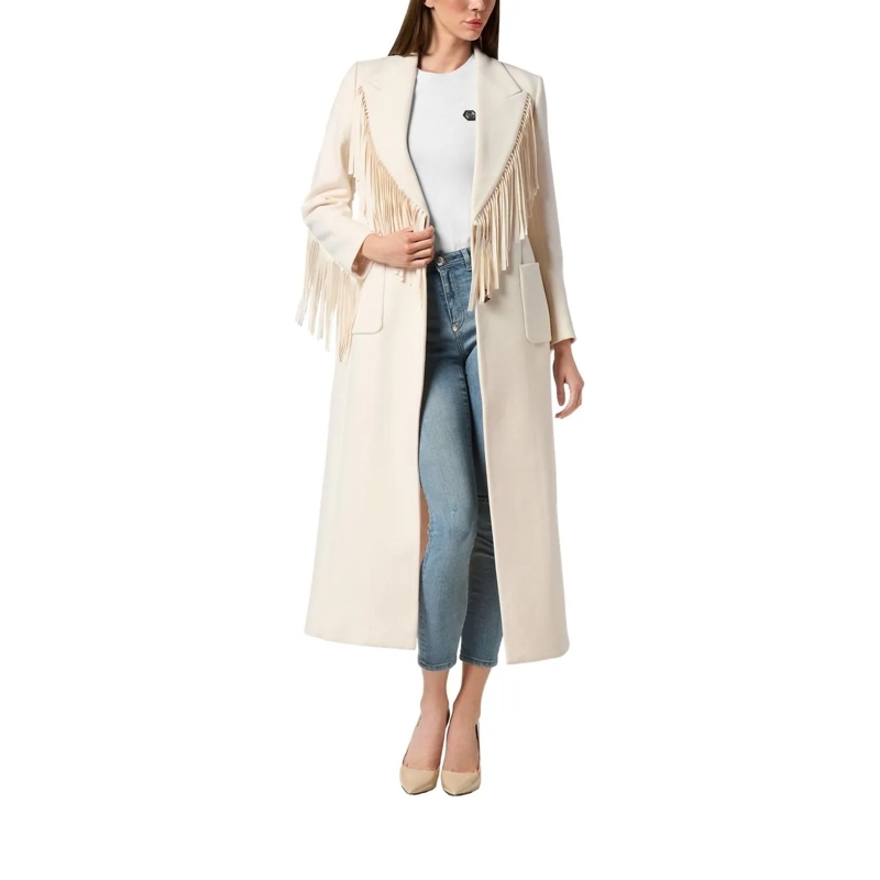 Philipp Plein Wintermantel Coat Long weiss(Image 5)