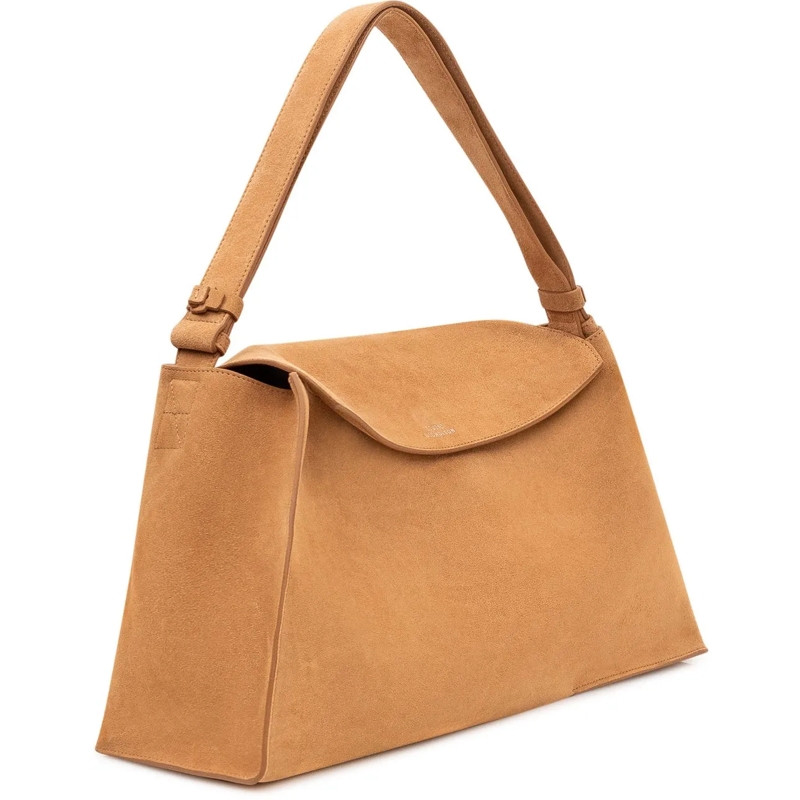 Studio Nicholson Sac à bandoulière Borsa The Folded a Spalla con Patta beige(Image 2)