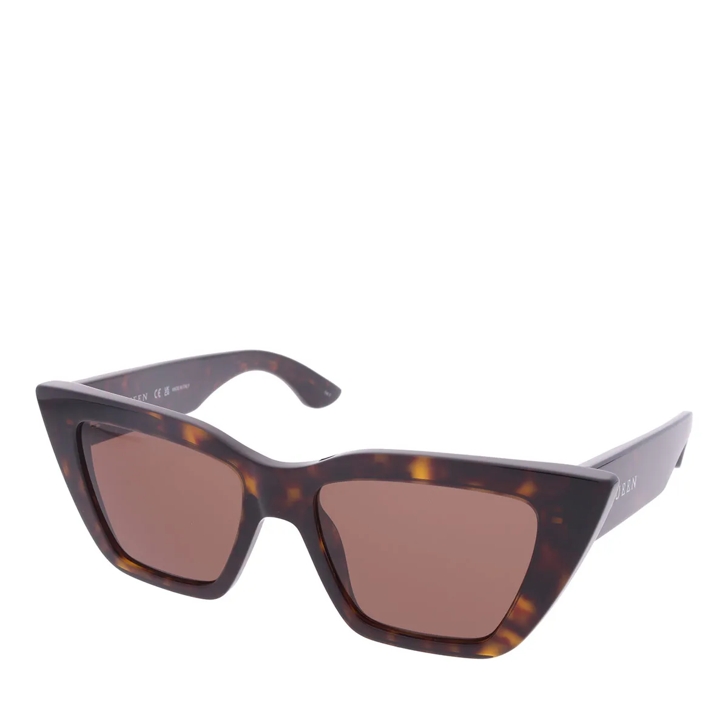 Alexander McQueen AM0507S-002 Havana-Havana-Brown | Sunglasses