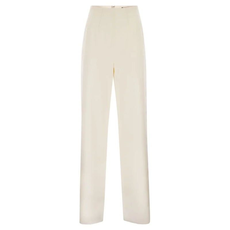 Max Mara  Balta High-Waisted Wool Trousers Neutrals
