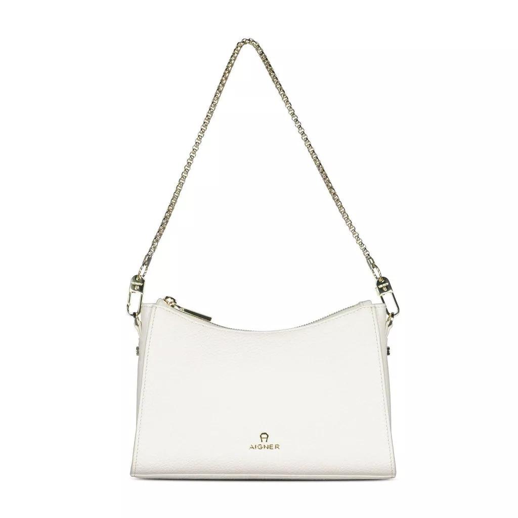 Aigner Crossbody bags Kleine Umhängetasche Ivy aus Leder in crème