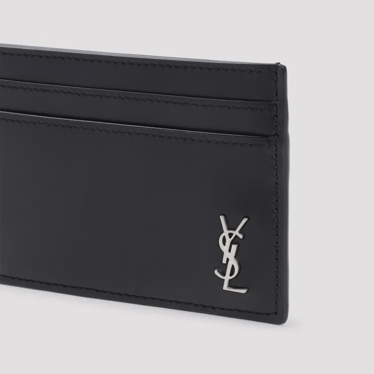 Saint laurent black card holder sales