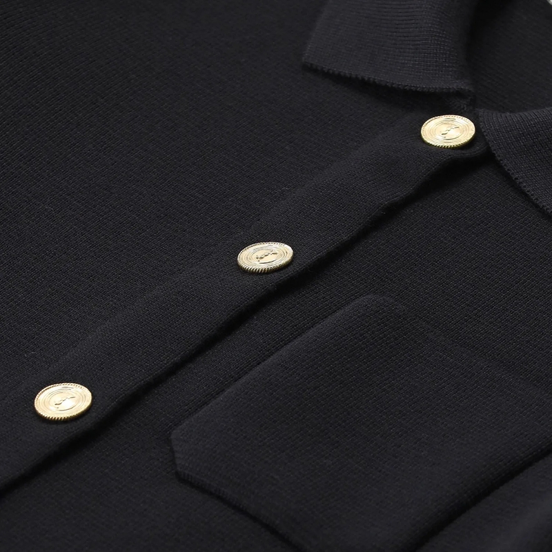 Saint Laurent Jacke Strickjacke aus Wolle schwarz(Image 3)