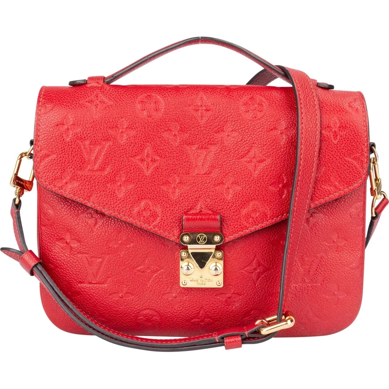 Louis Vuitton Schultertasche Louis Vuitton Empreinte Leather Metis Handbag rot