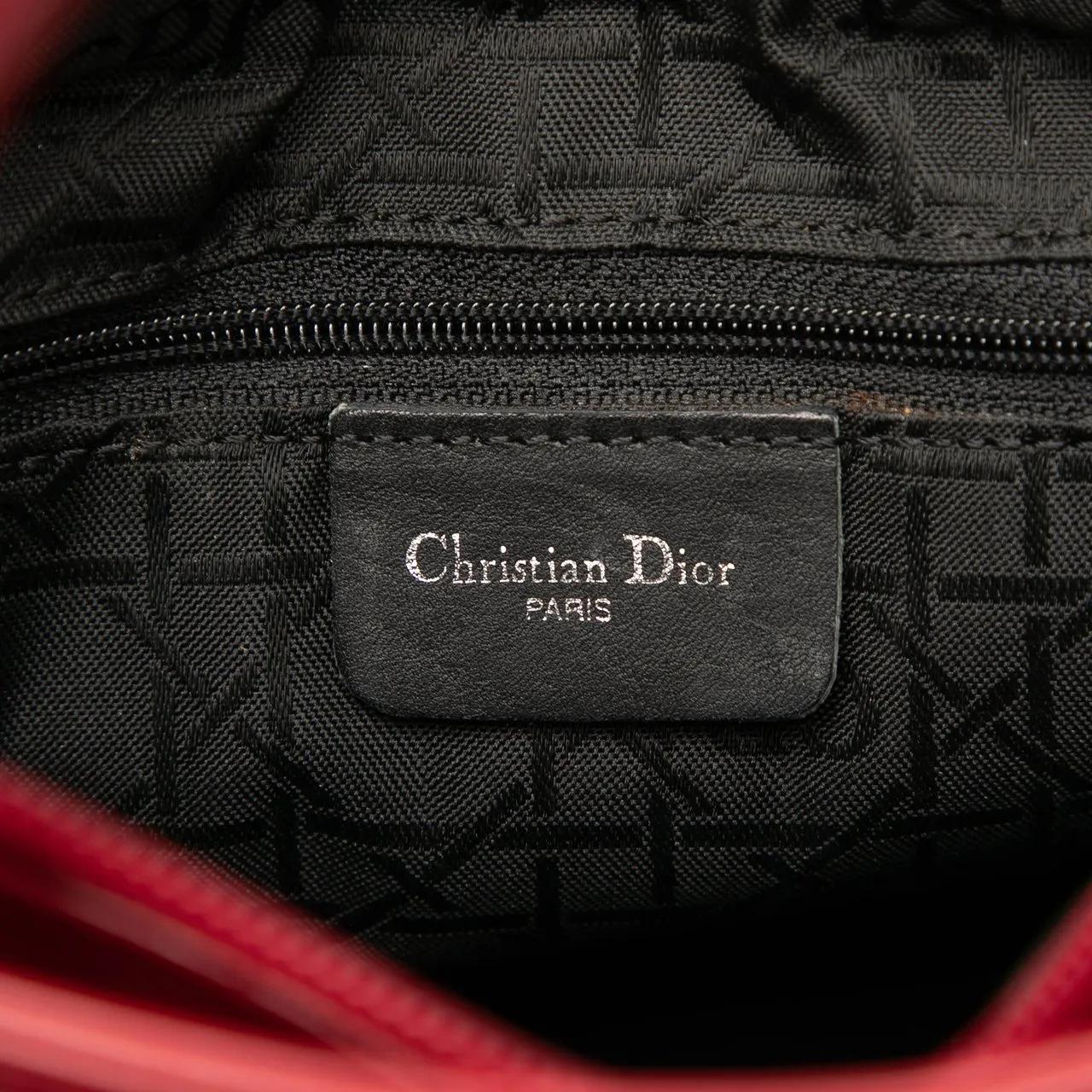 Thumbnail - Christian Dior Hobo Bags - Medium Patent Lady Dior - Gr. unisize - in Rot - für Damen