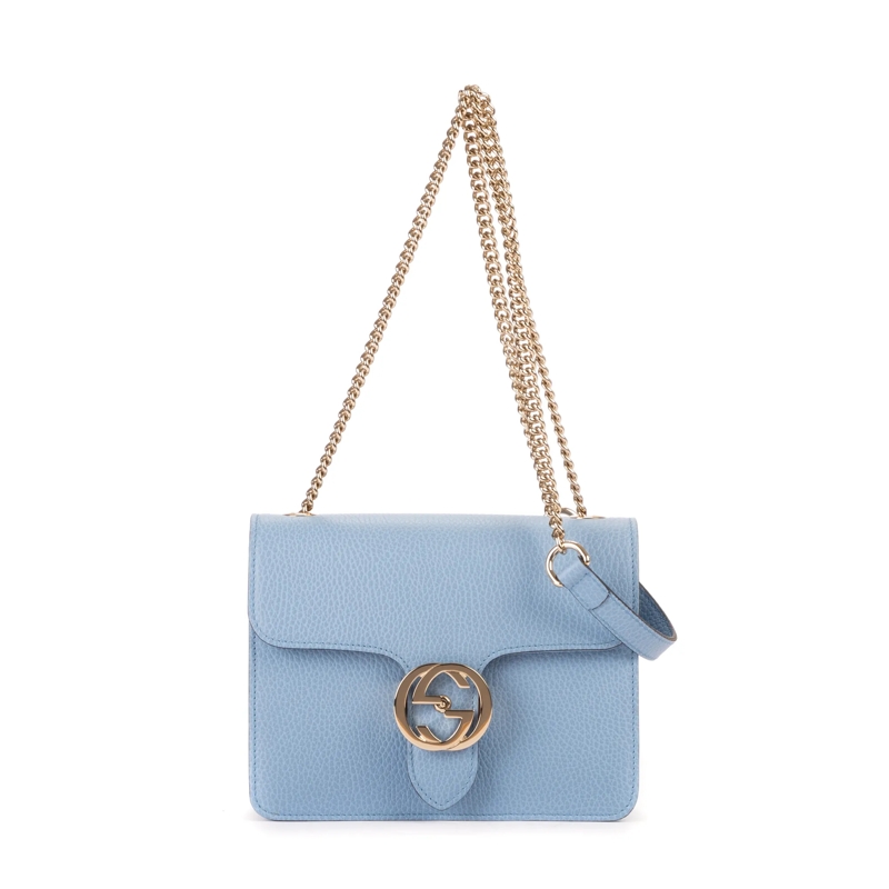 Gucci Crossbody Bag Small Interlocking GG Chain Crossbody blau