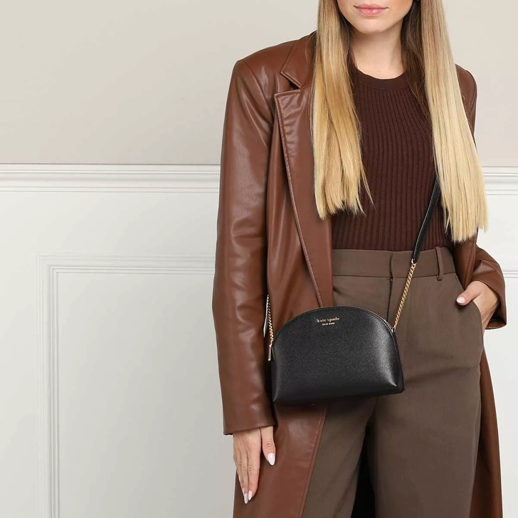 Kate Spade New York Morgan Saffiano Leather Crossbody Bag - Black