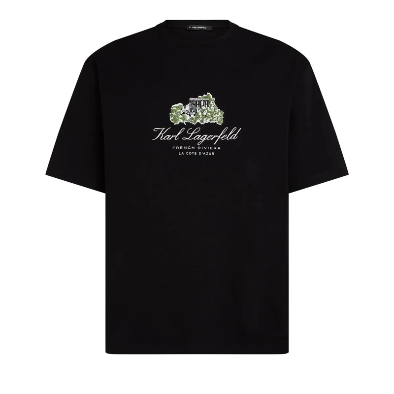 Karl Lagerfeld T-Shirt Villa la Vigie T-Shirt T-shirt schwarz