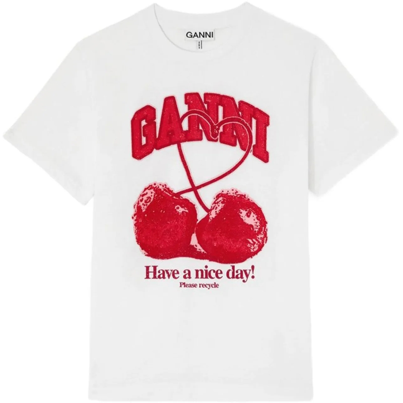 GANNI T-Shirt T-Shirts And Polos White weiß