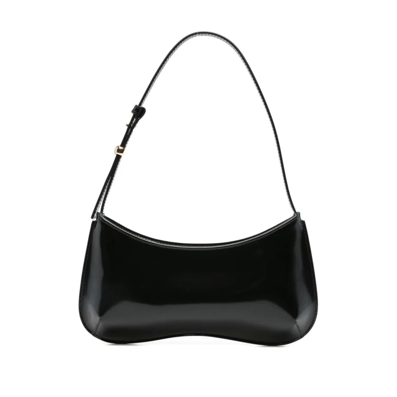 Jacquemus Schultertasche Glossy Small Shoulder Bag Black